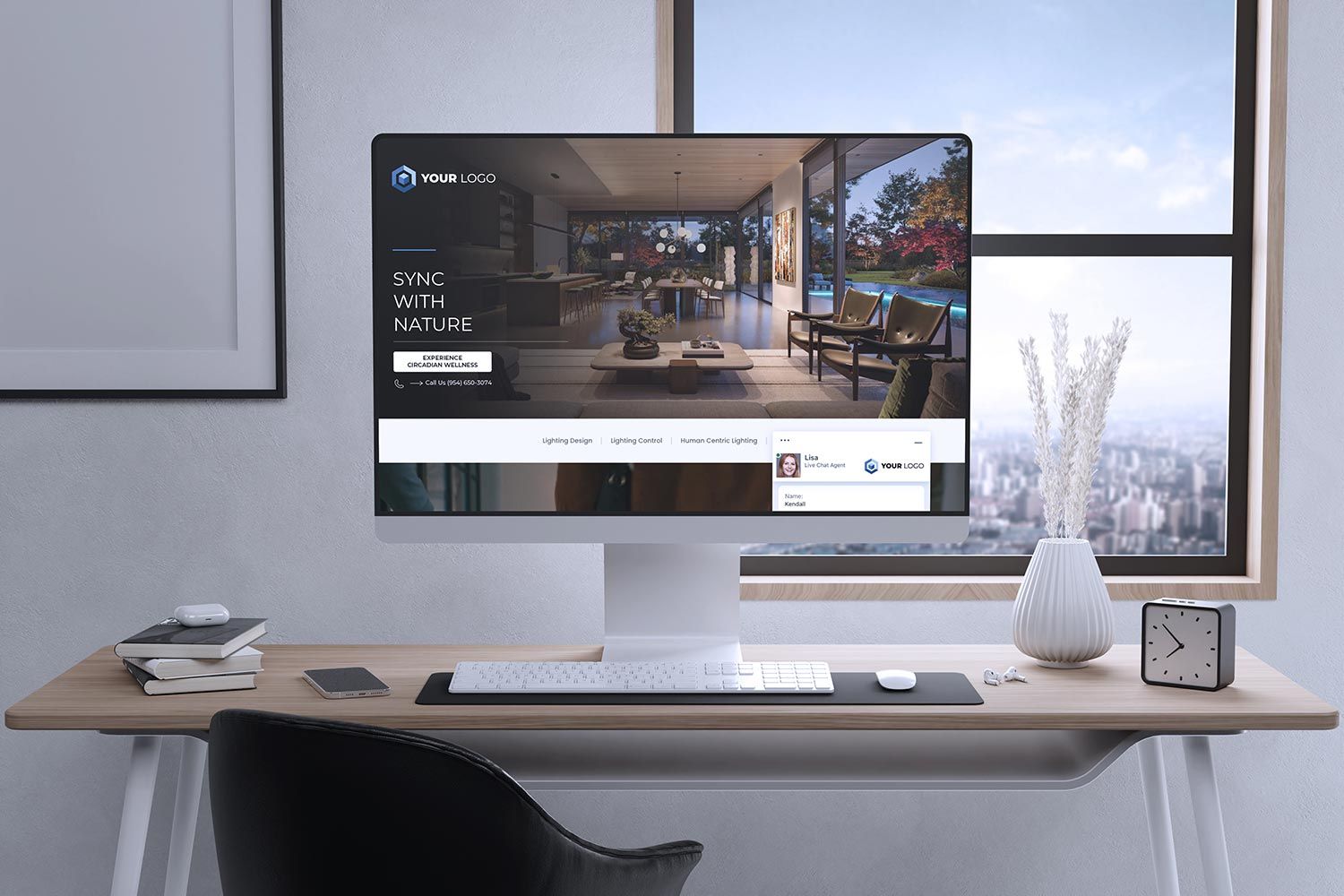 Luxepost landing page mockups