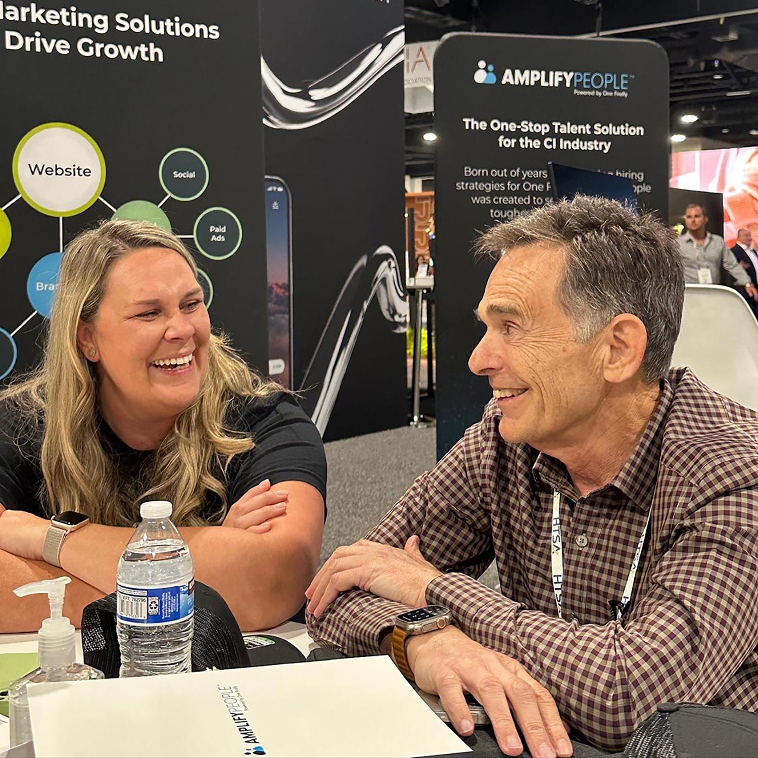 One Firefly team member and client