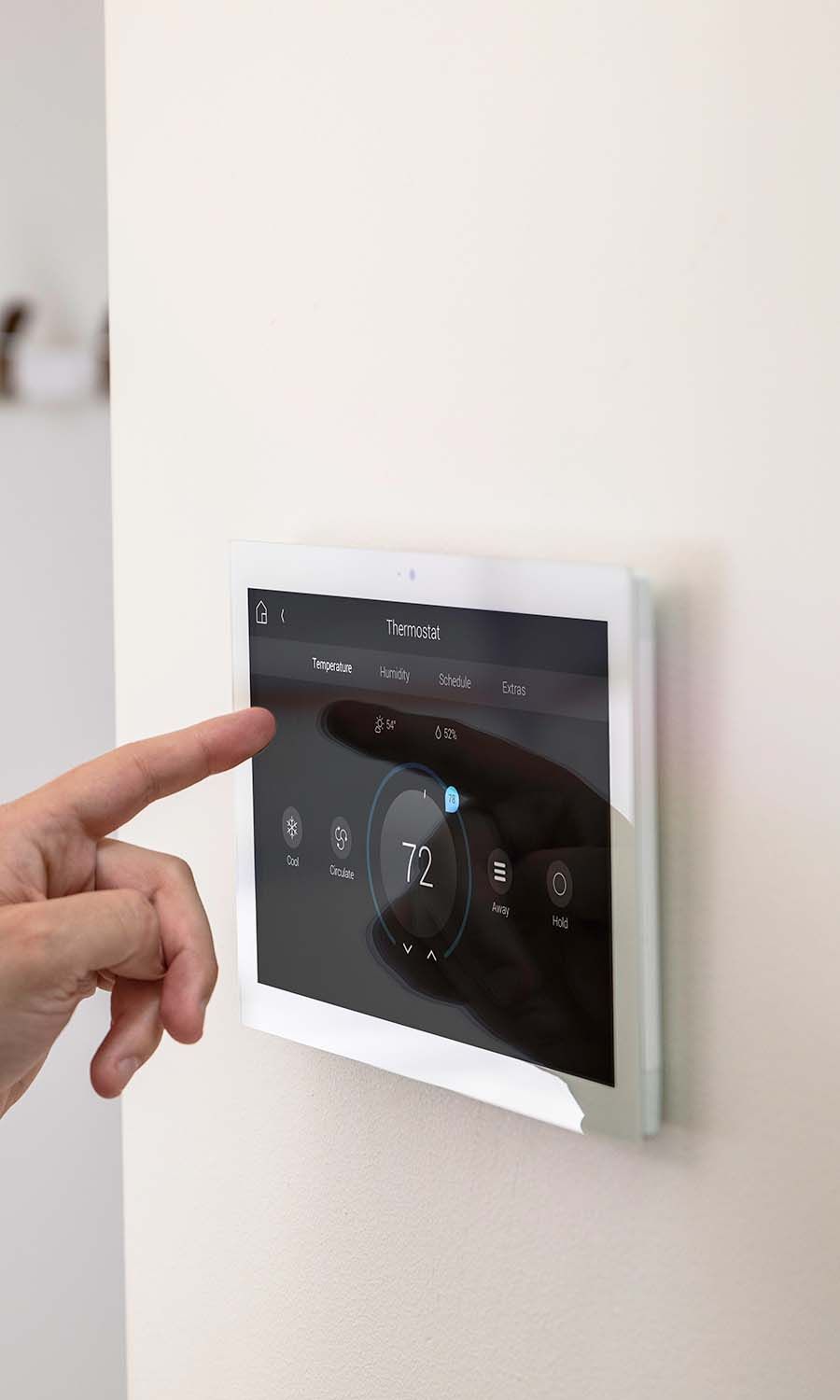 Pool image from Control4 and landscape lighting