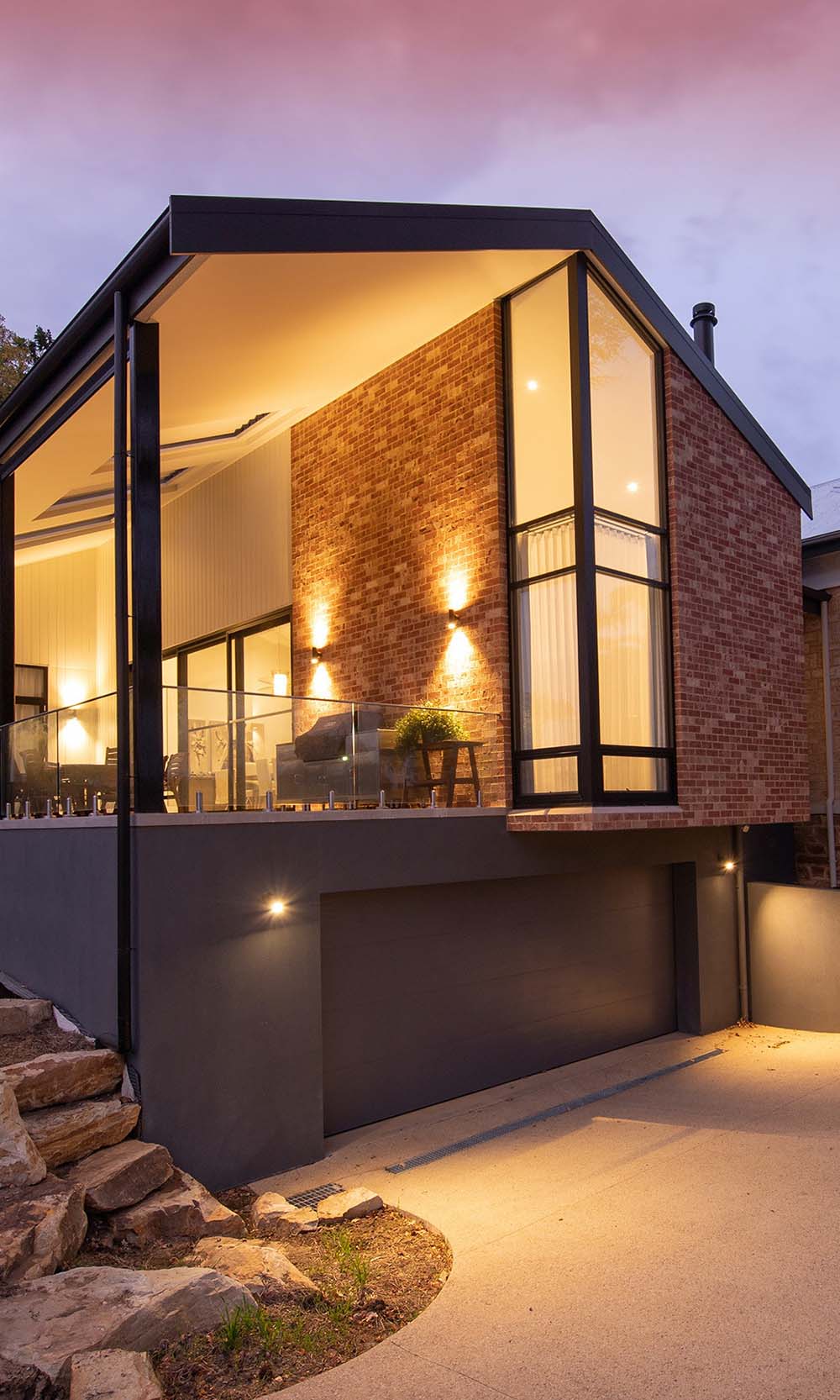 Pool image from Control4 and landscape lighting