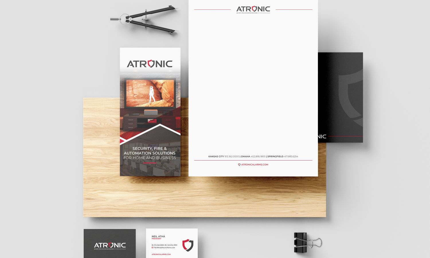 Logo mockup on paper