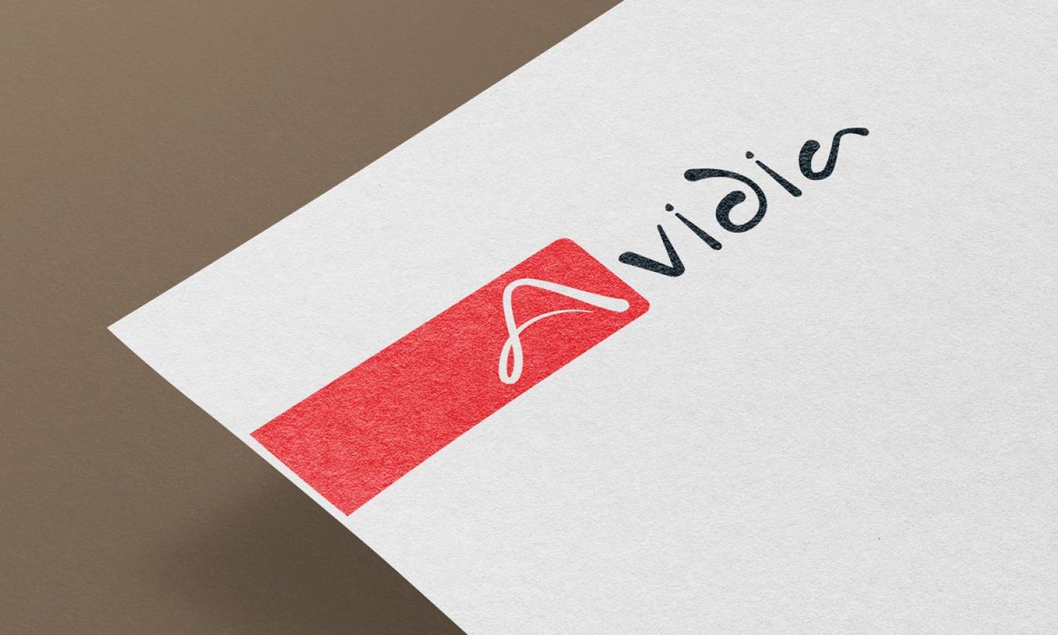 Logo mockup on paper