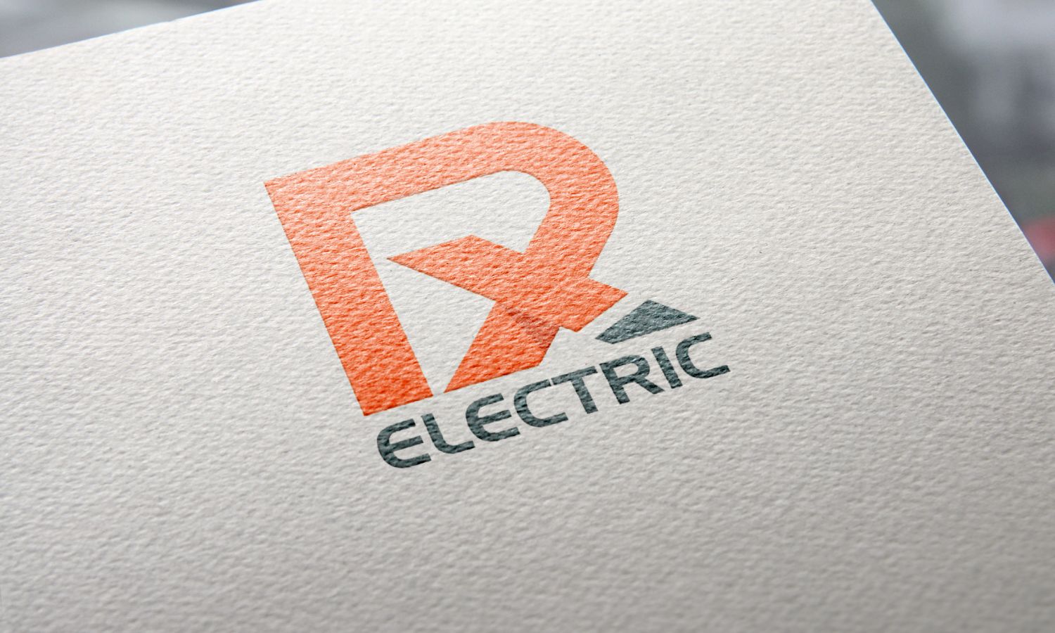 Logo mockup on paper