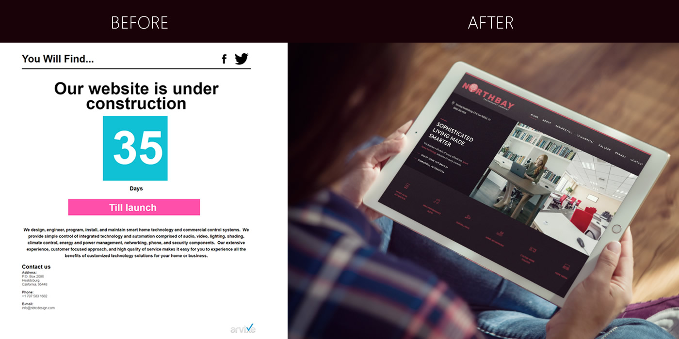 blog northbay technologys journey from landing page to website before after 001